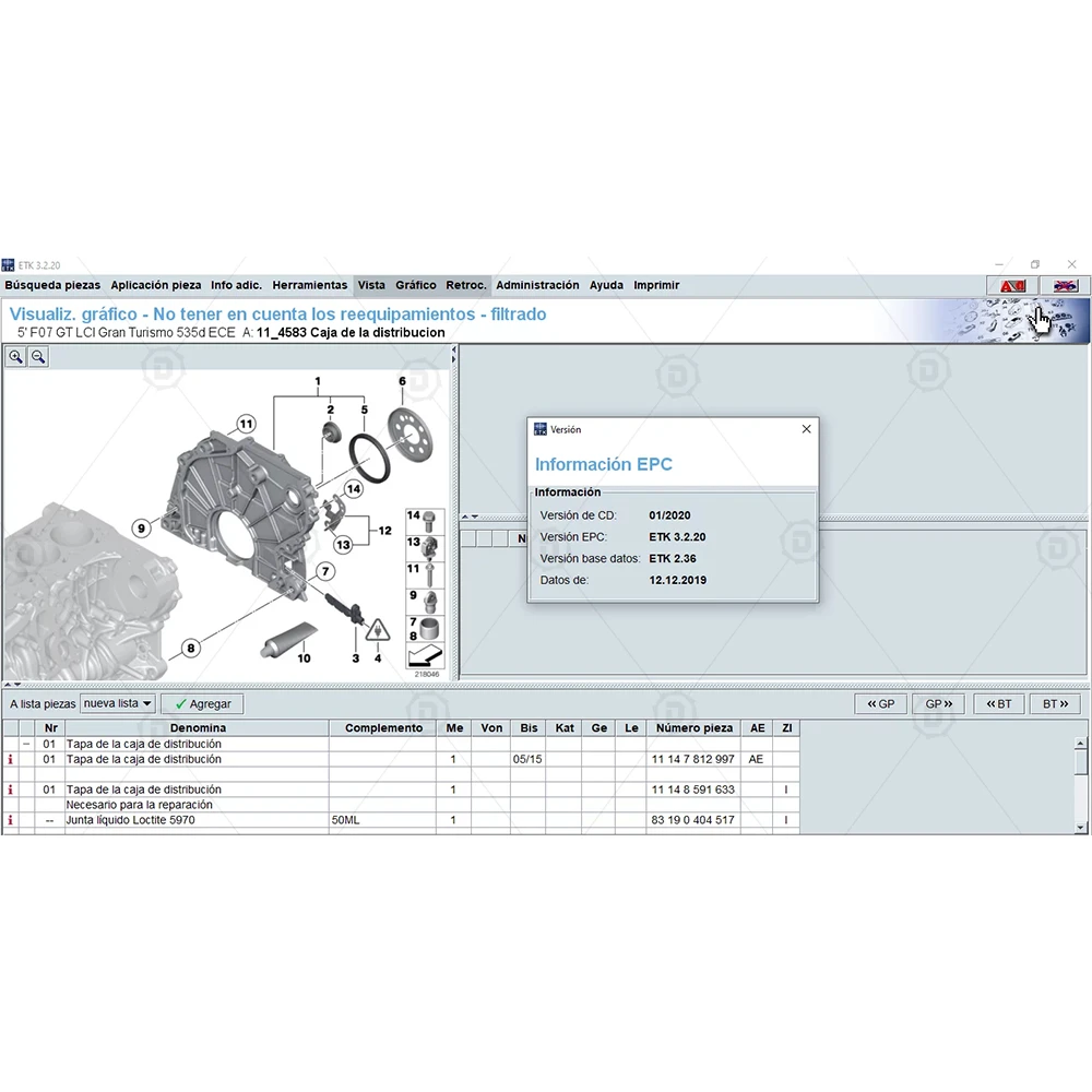 BMW ETK PARTS CATALOGUE